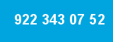 922 343 07 52 922 343 07 52